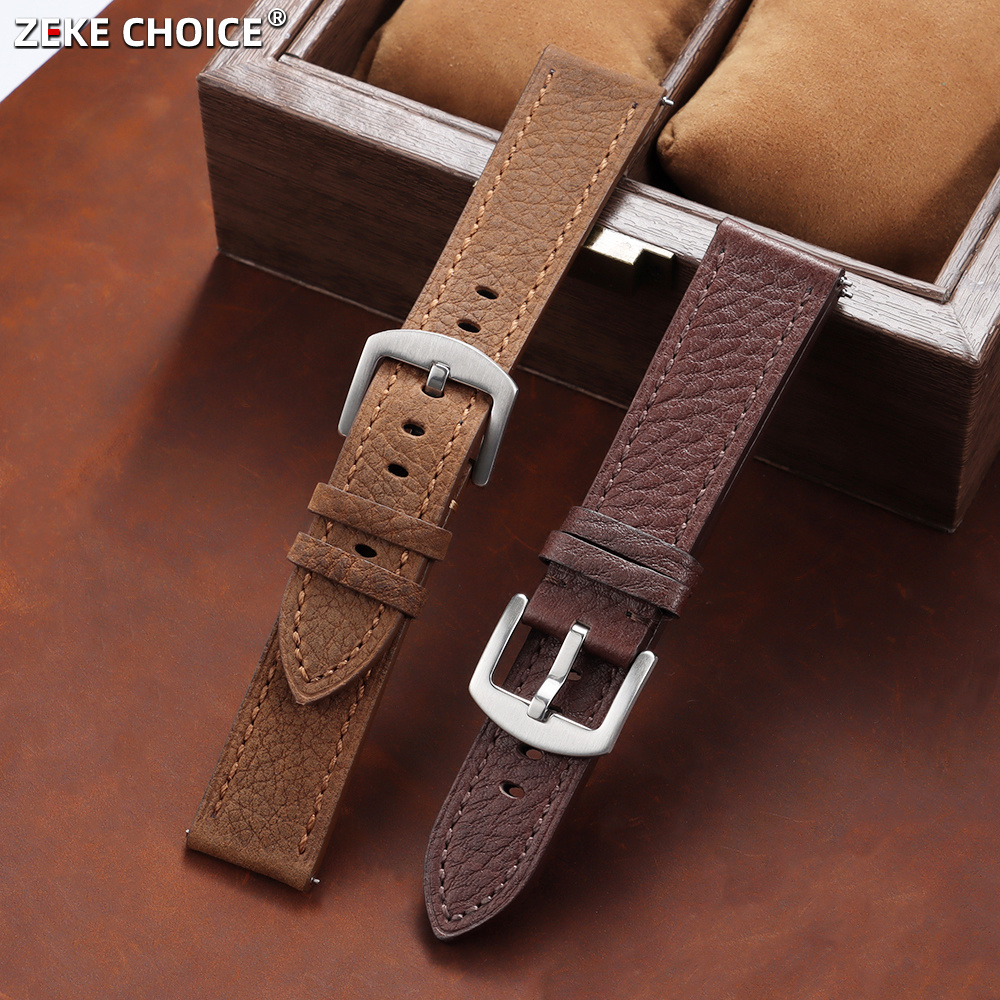 Omega Watches Smartwatch - Correa de reloj de cuero genuino