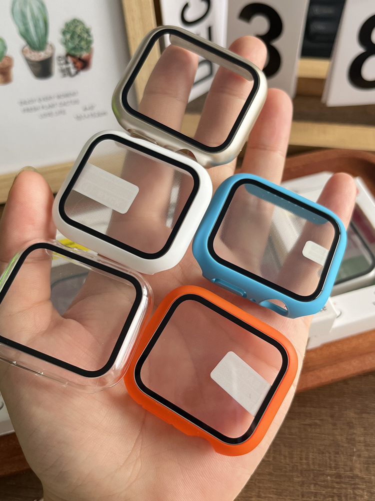 Smartwatch New Watches - Vidrio templado + cubierta para Apple