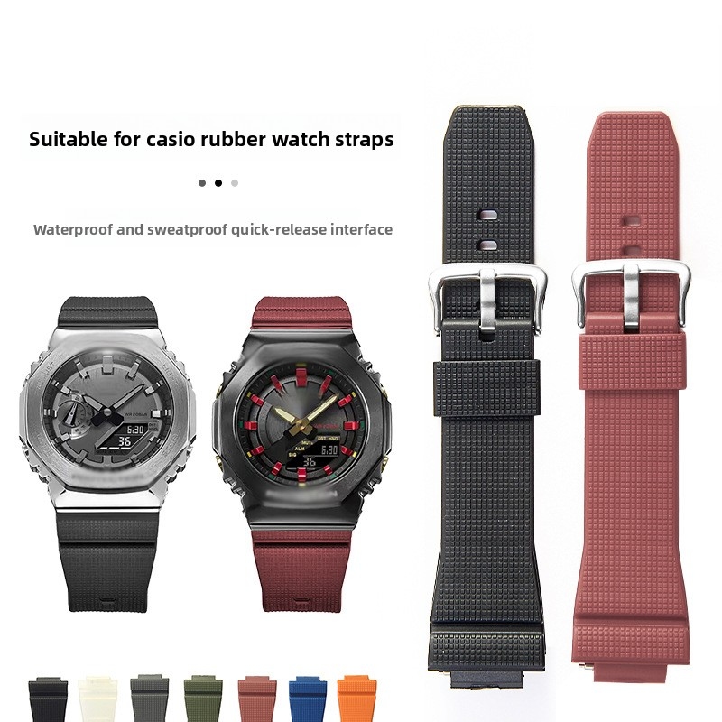 Casio Watch G-Shock Ga-2100 - Correa de caucho de roble para