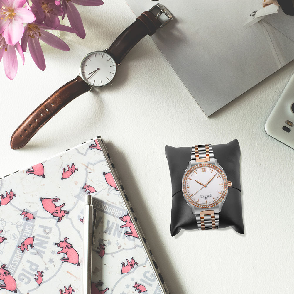 Watch Display Pillow - 12 Almohadillas de PU para Exhibición