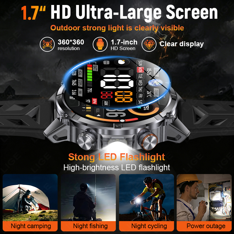 Reloj Inteligente Resistente p - Smartwatch Running Watches For Men reseña y precio