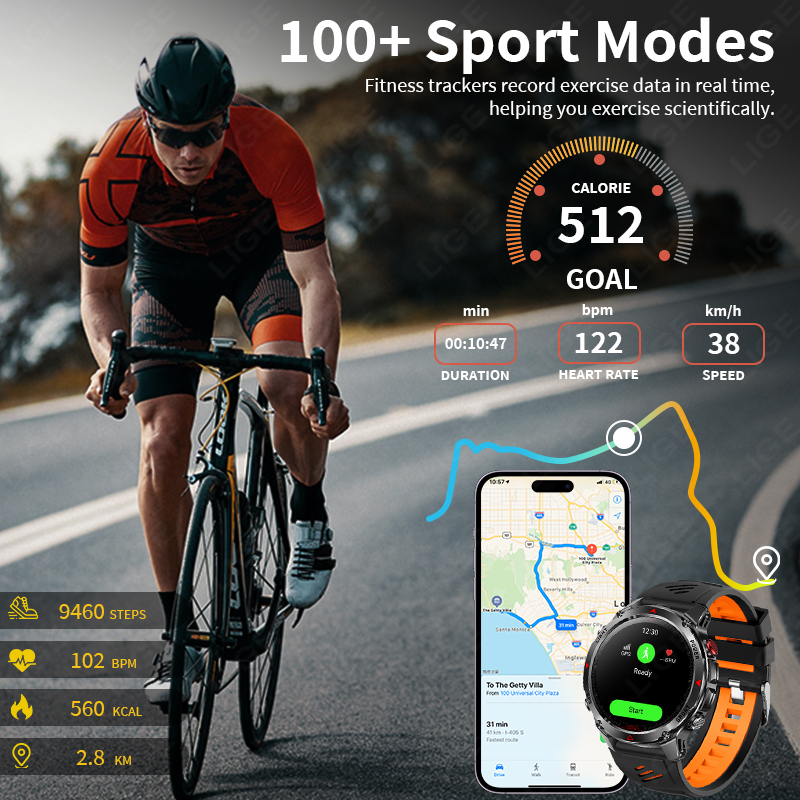 LIGE nuevo reloj inteligente p - Smartwatch Premium Watches For Men reseña y precio