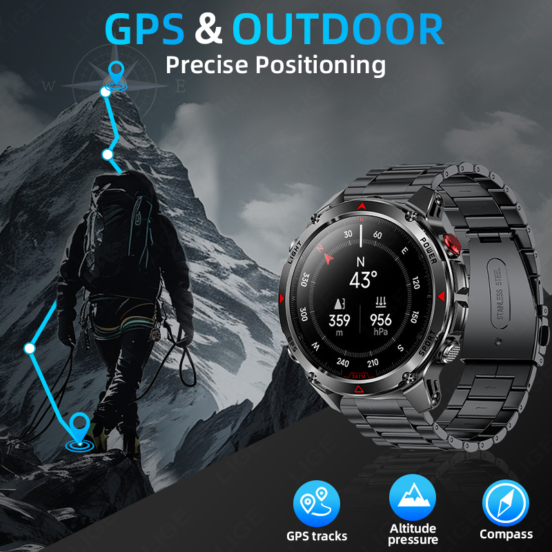 LIGE nuevo reloj inteligente d - Smartwatch Running Watches For Men reseña y precio
