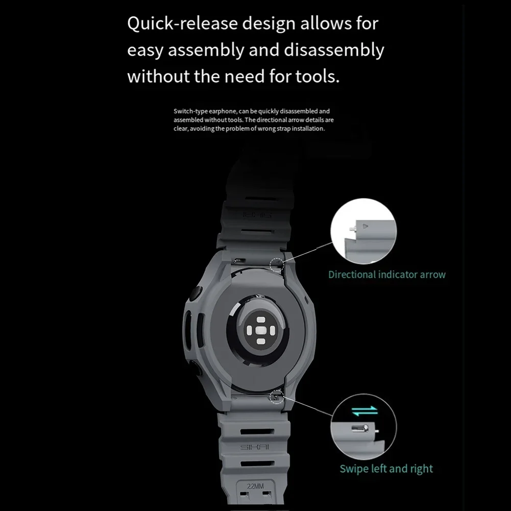 Correas de silicona para Samsu - Watch Smartwatch Android reseña y precio