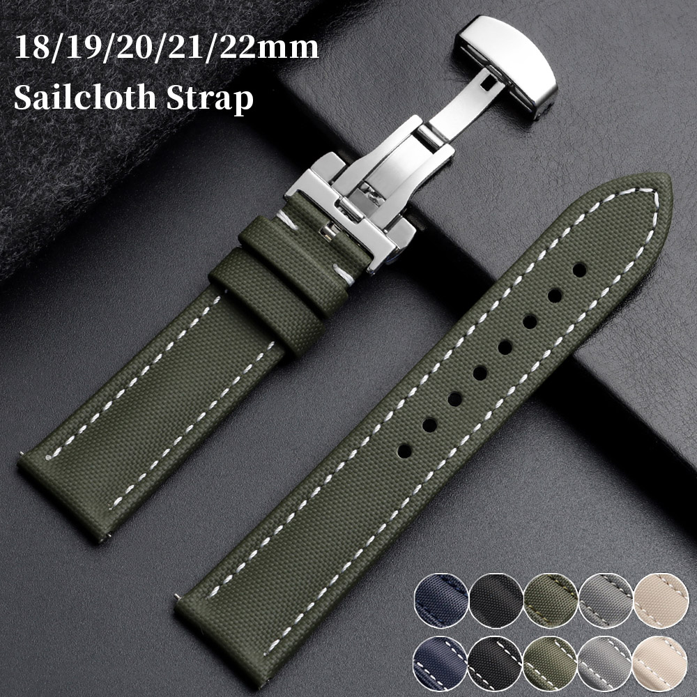 Correas de Tela de Lona de 18m - Omega Watches Smartwatch reseña y precio