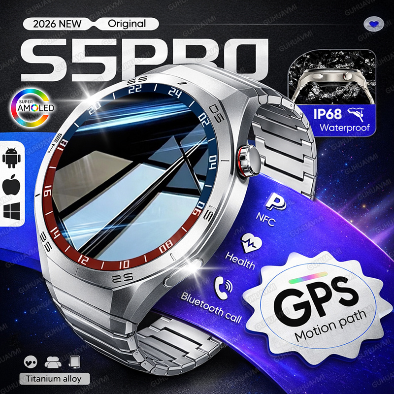 Reloj inteligente deportivo co - Smartwatch Premium Watches For Men reseña y precio