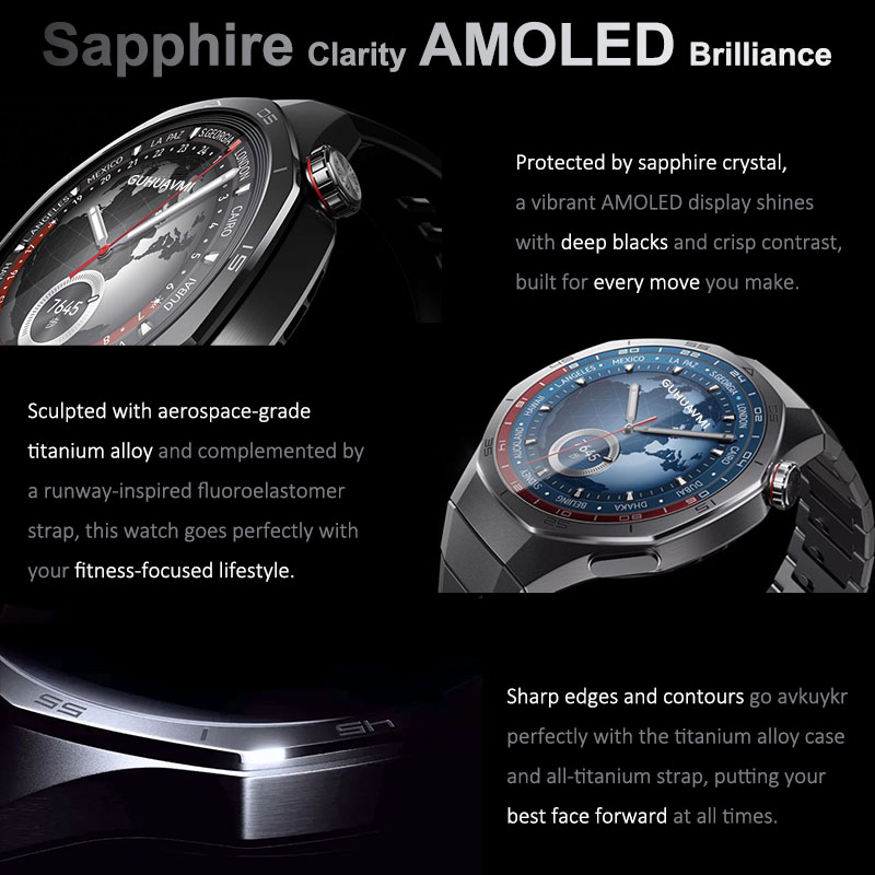 Reloj inteligente deportivo co - Smartwatch Premium Watches For Men reseña y precio