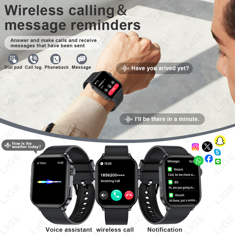 Reloj inteligente LIGE Origina - Smartwatch Watches For Women Branded reseña y precio